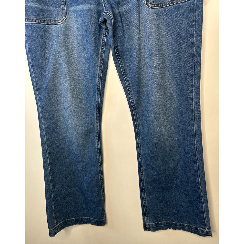 VIGOSS Carpenter Boot Cut Blue Jeans Women's Size 31 Mid Rise Utility Denim EUC - Picture 6 of 14